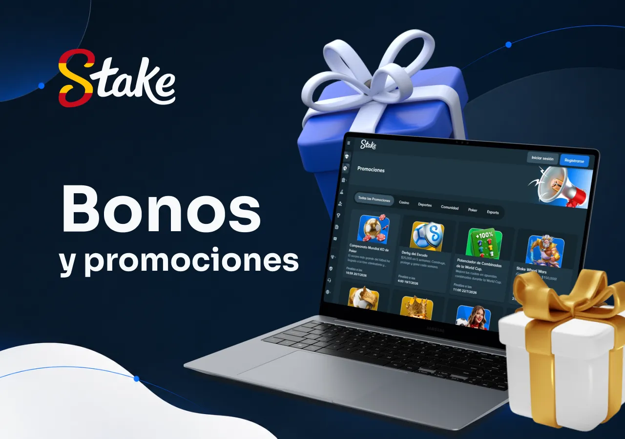 Sección de promociones con ofertas especiales y recompensas para jugadores.