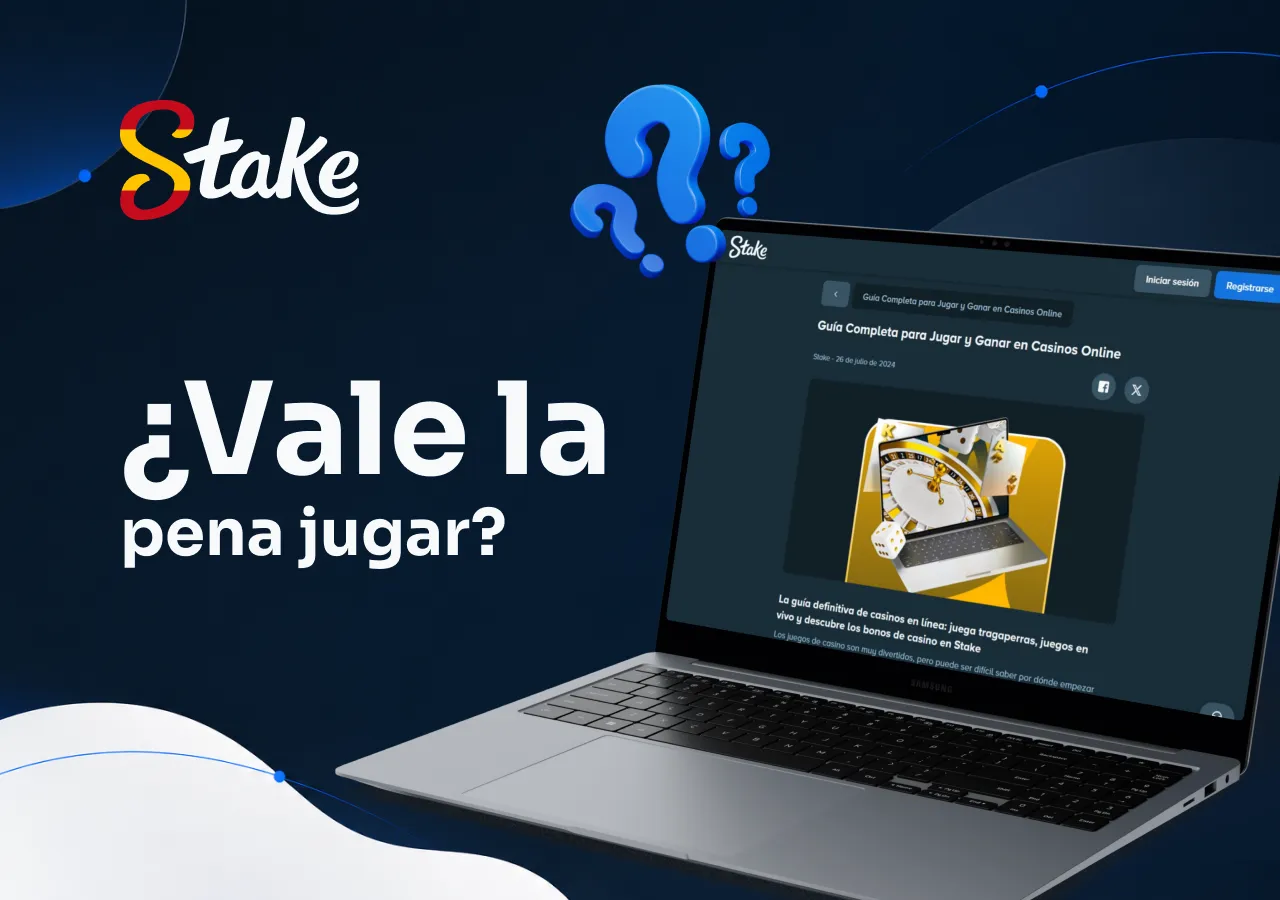Guía informativa de Stake Casino para evaluar la experiencia de juego.